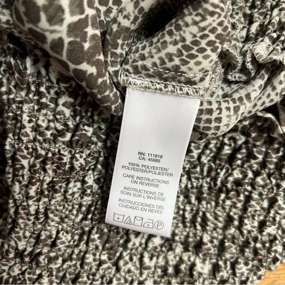 Michael Kors Off-Shoulder Snake Print Top - Picture 3 of 3